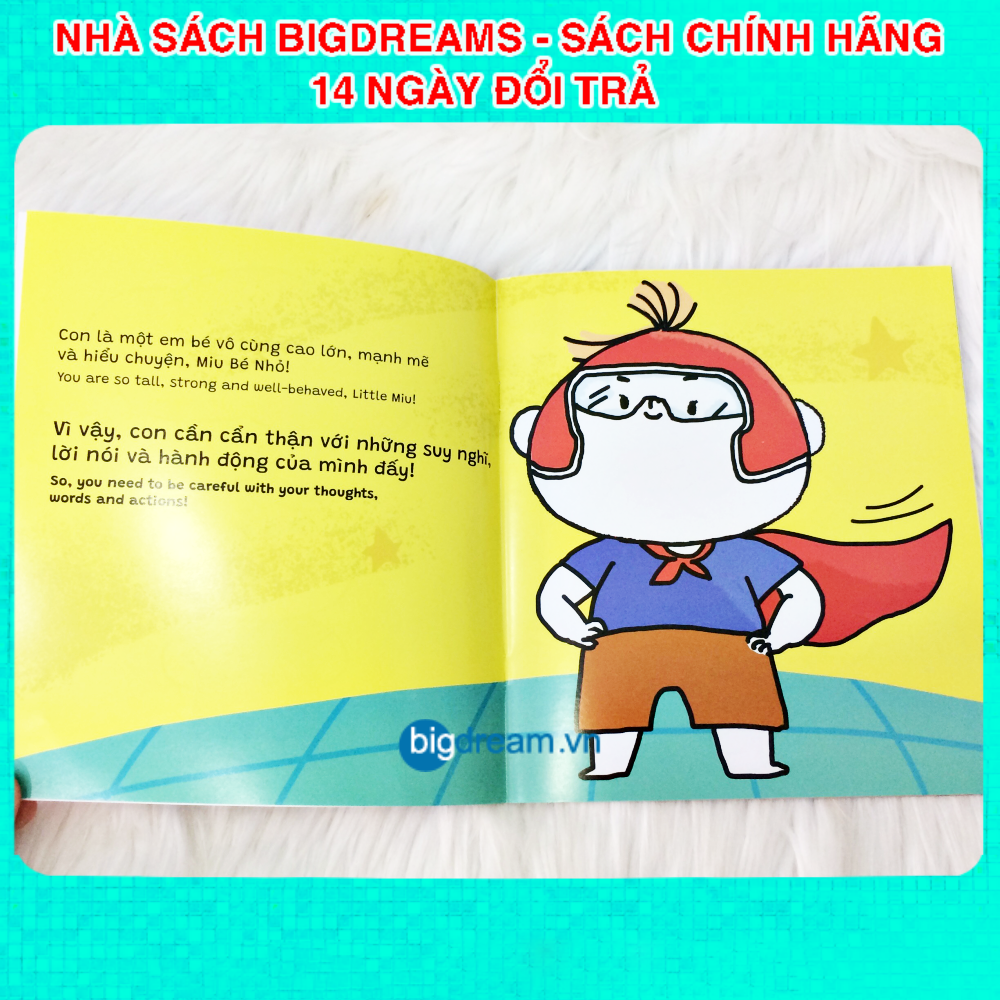 Ehon Song Ngữ Miu Bé Nhỏ Tự Tin Tỏa Sáng - Đừng bắt nạt ai cả - Miu miu tự lập Ehon kỹ năng sống