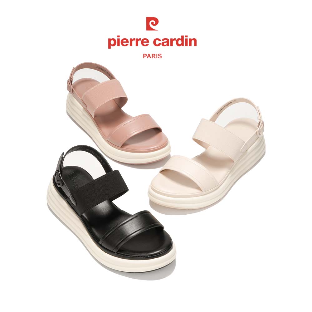 Sandal Nữ Da Bò Quai Ngang Pierre Cardin - PCWFWS 232