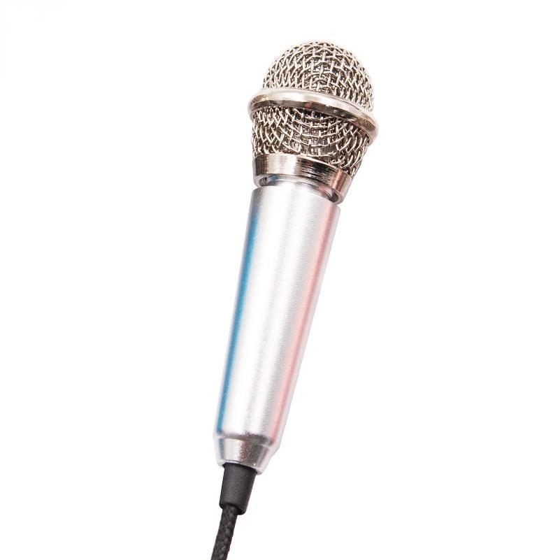 Mới Micro Mini Hát Karaoke KTV Giắc Cắm 3.5mm Cho Điện Thoại / Laptop / PC Để Bàn