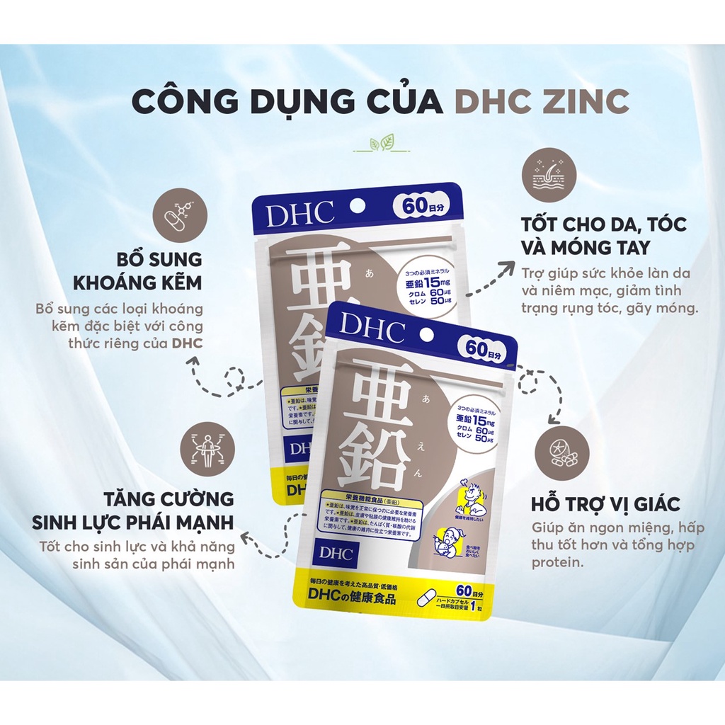 Combo Viên uống DHC Ngừa Mụn, Mờ Thâm 30 Ngày
