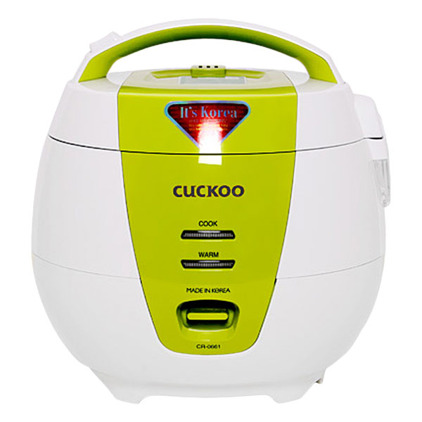 Nồi Cơm Điện Nắp Gài Cuckoo CR- 0661 màu xanh - 1L - Hàng Chính Hãng