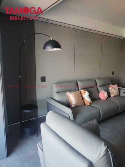 Đèn cây chụp sắt sơn đen 005 BK TAMOGA trang trí, decor phòng khách phòng ngủ