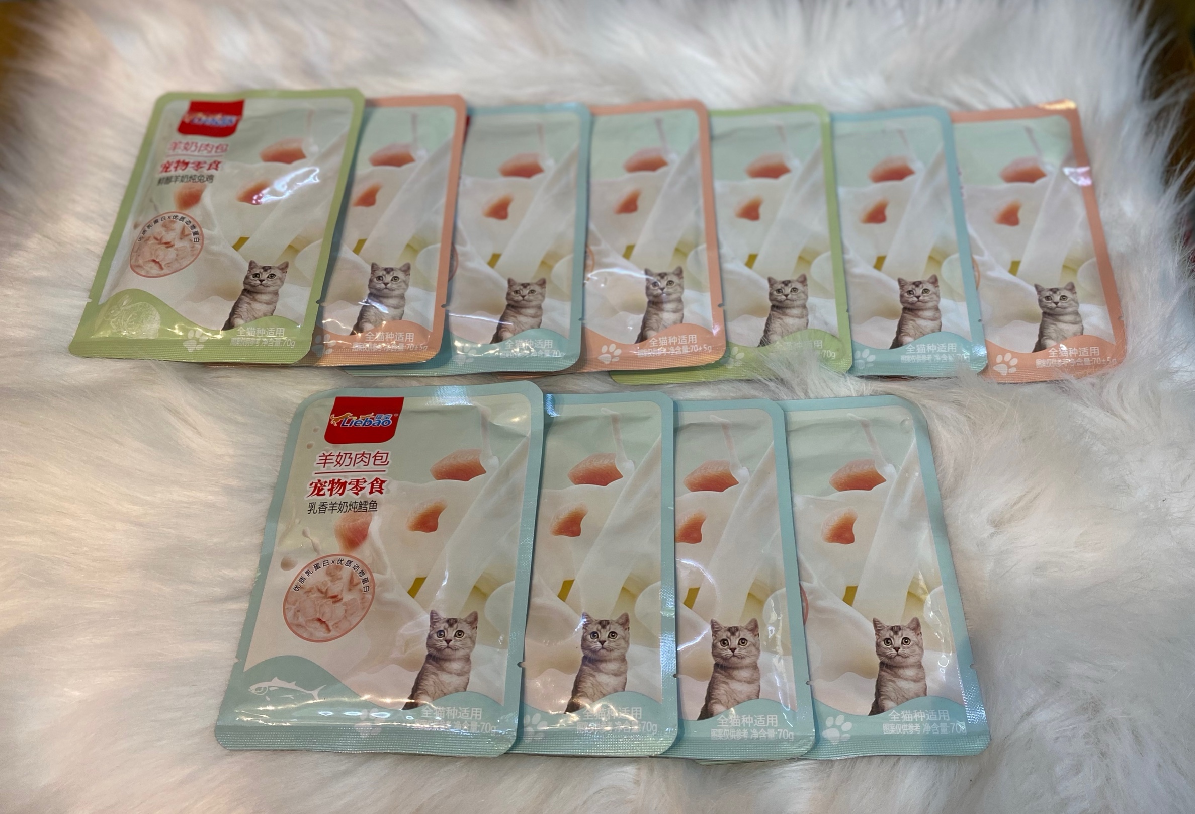 ️ SIÊU RẺ ️ COMBO 20 gói pate Liebao thịt hầm sữa dê dinh dưỡng thích hợp cho mèo mẹ, mèo con, mèo ốm