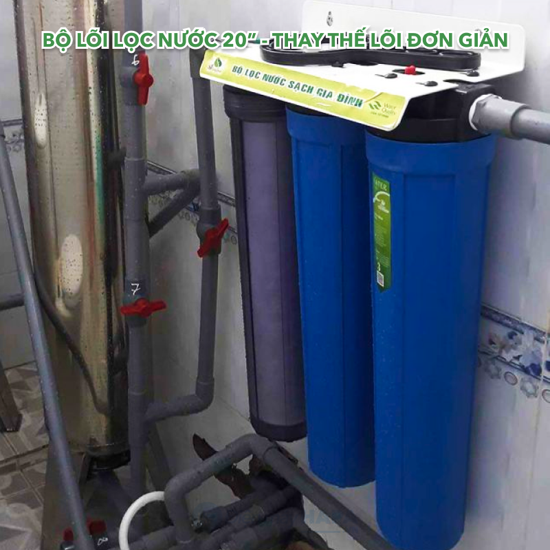 Lõi Lọc Nước 20 inch Số 2 CATION, Lọc Thô, Chuyên xử lý nước cứng, đầu nguồn - Hàng Chất Lượng