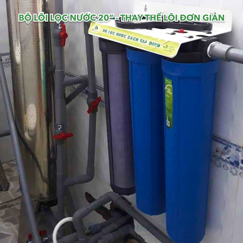 Lõi Lọc 20 inch OCB GAC UDF Activated Carbon, Bộ Lõi Lọc Nước 123, Lõi Lọc Số 2 Bán Công Nghiệp 20in - Hàng Chất Lượng - Lõi Dùng Cho Tất Cả Dòng Máy RO Karofi Sunhouse Kangaroo Daikiosan Toshiba Mutosi Prowatech AquaYaki Aqualife Vithaco