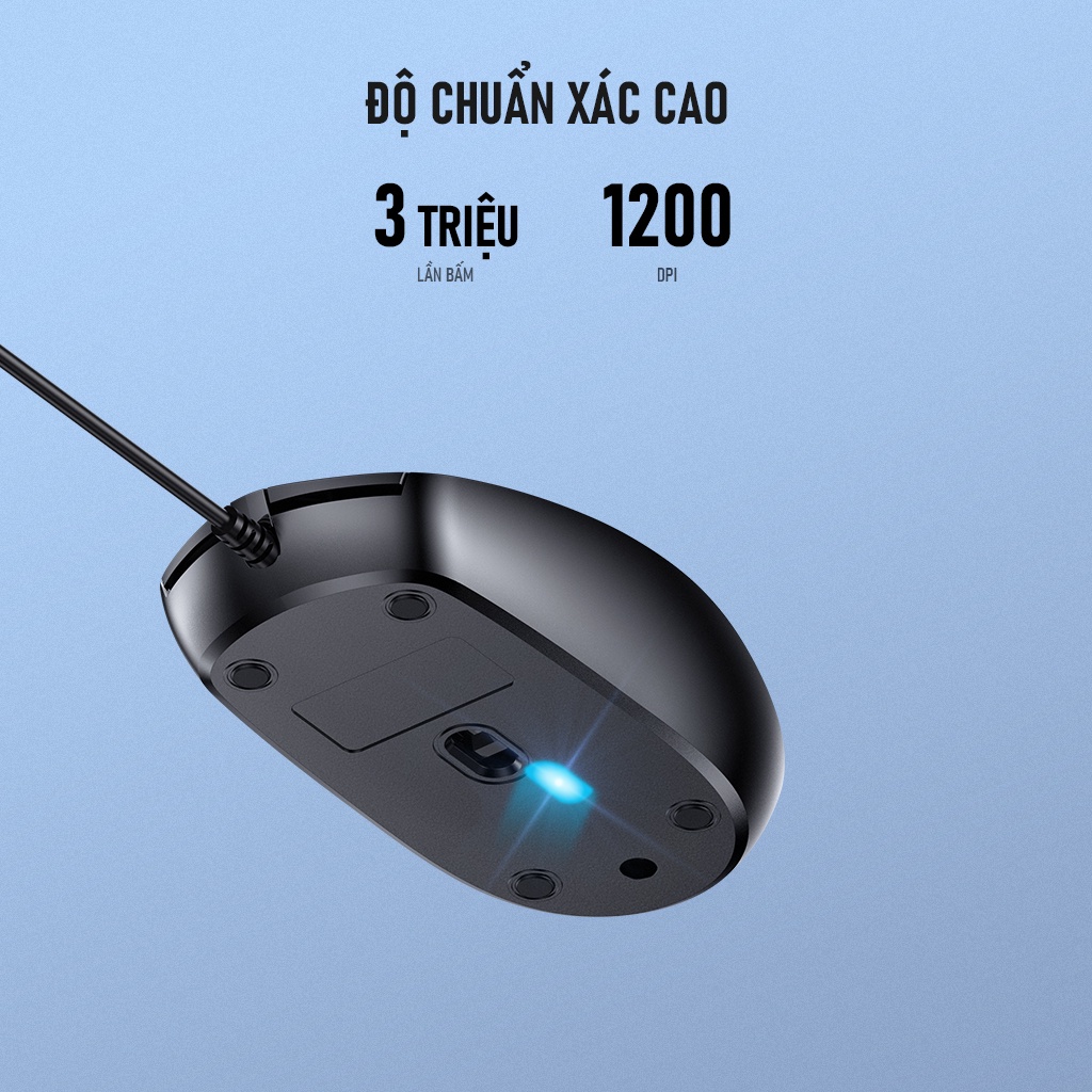 Combo Chuột & Bàn Phím Có Dây ROBOT KM2600 Thích Hợp Dùng Cho Laptop, Máy Tính, PC - Hàng Chính Hãng