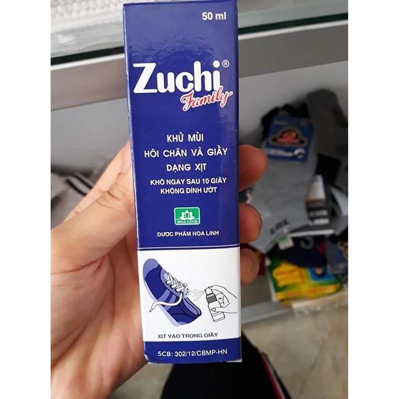 Zuchi xịt giày - Khử mùi hôi chân, xịt thơm Zuchi Family giầy dép cho nam nữ