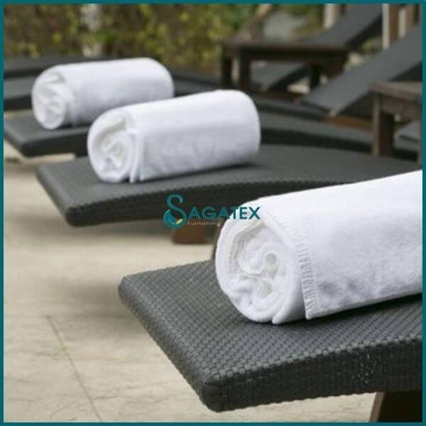 Khăn Hồ Bơi Cao Cấp SAGATEX Cotton Tự Nhiên, Thấm Hút Tốt, Siêu Mềm Mại