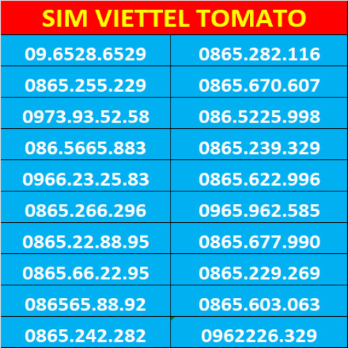 Sim viettel số đẹp - Nghe gọi mãi mãi - Hàng chính hãng