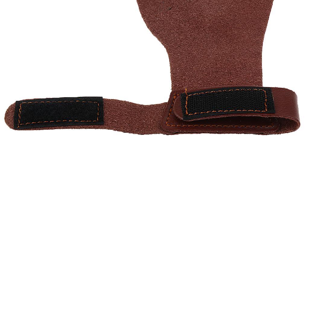 PU Leather Archery Target Hunting Bow Hand Protector Guard Shooting Glove