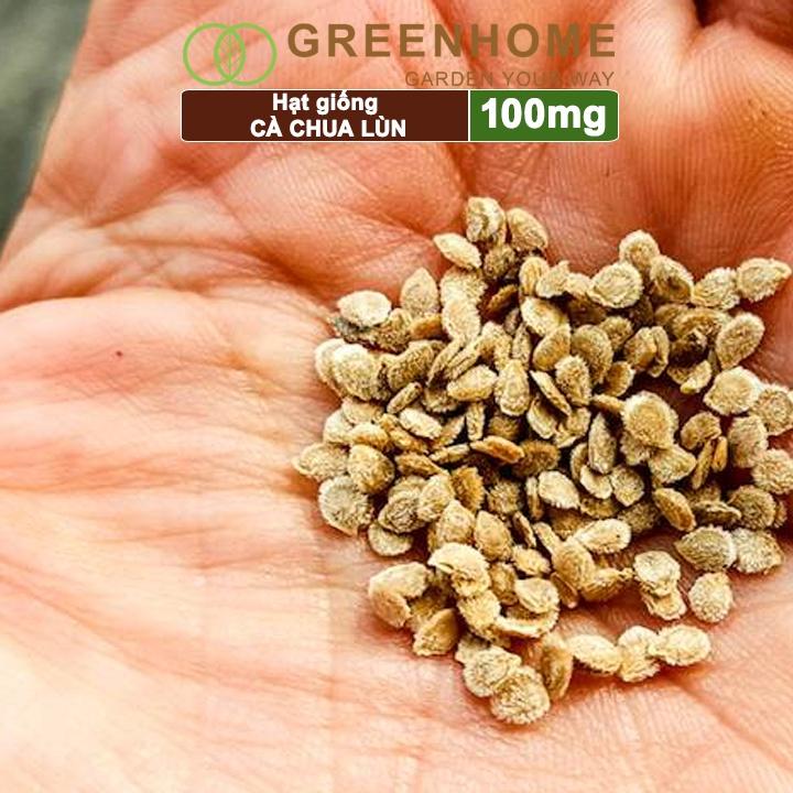 Hạt Giống Cà Chua Greenhome, Gói 0.1gr, Chịu Nhiệt, Trồng Chậu, Ra Nhiều Quả, Cây Sinh Trưởng Nhanh T15