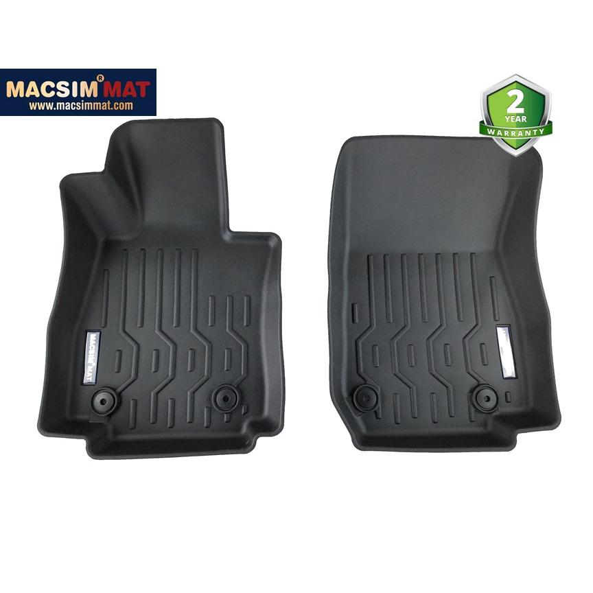 Thảm lót sàn xe ô tô Mazda 2 2019-đến nay Nhãn hiệu Macsim chất liệu nhựa TPV cao cấp màu đen