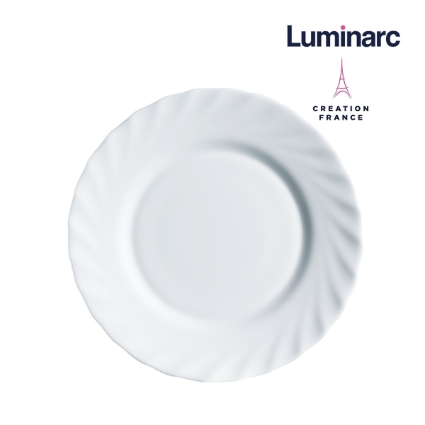 Bộ 6 Đĩa Sâu Thuỷ Tinh Luminarc Trianon Trắng 23cm - LUTRN3646 