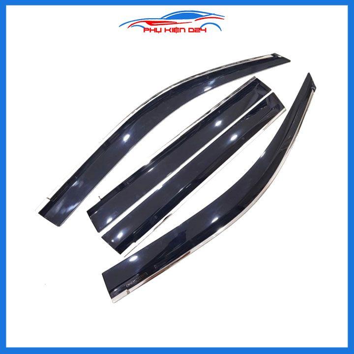 Vè che mưa cho xe ô tô Land Cruiser Prado 2010-2011-2012-2013-2014-2015-2016-2017-2018-2019-2020-2021-2022 chỉ mạ