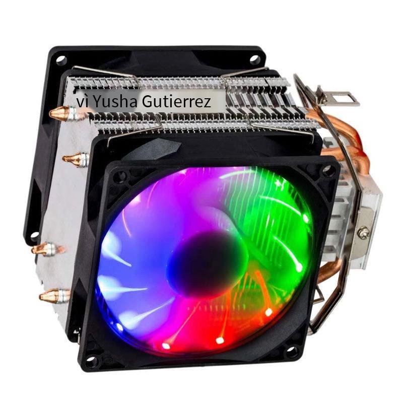 Phong cách mới nhất ống đồng đa nền tảng máy tính CPU quạt tản nhiệt tắt tiếng ống tản nhiệt đa năng