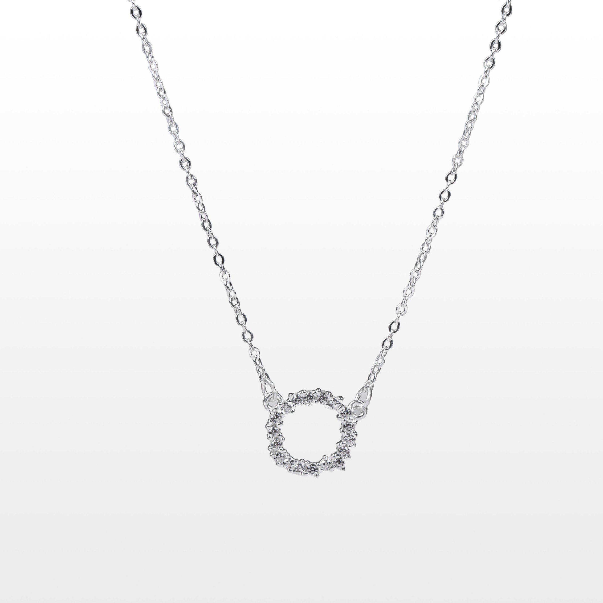 Dây Chuyền Bạc Mặt Tròn Bạc 925 ADJ Jewelry Cao Cấp - SD10827