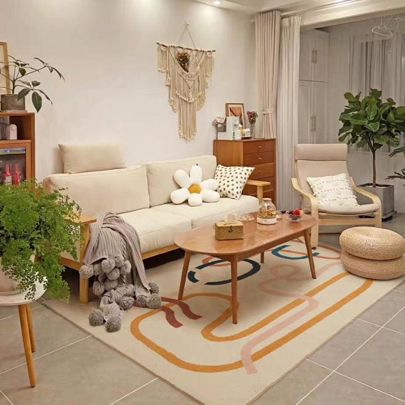 Thảm Trải Sàn Họa Tiết Hình Học Đơn Giản Hiện Đại
