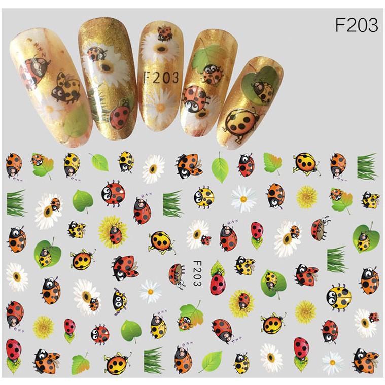 Sticker nails - hình dán móng 3D bọ cánh cam