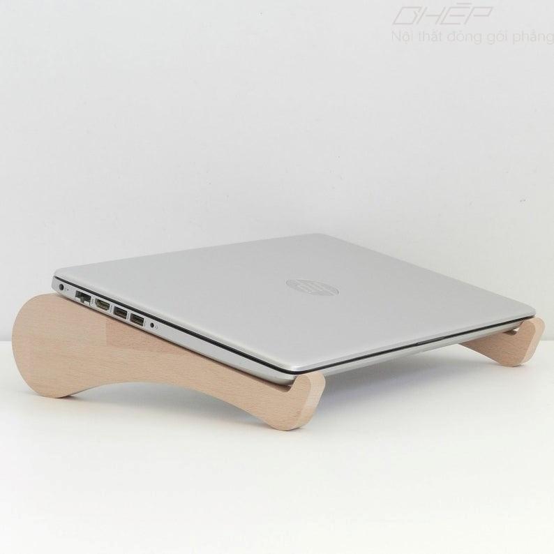 Giá Đỡ Laptop FASI.LASTA-004 / Giá đỡ Laptop Gỗ / Kệ Macbook / Giá Đỡ cho máy tính 13 - 17 inch +