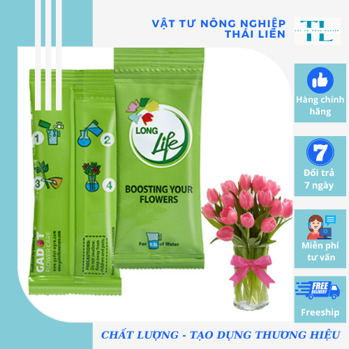 DƯỠNG HOA LÂU TÀN LONG LIFE, KHÔNG THỐI NƯỚC, BỘT DƯỠNG HOA KHÔNG HÉO
