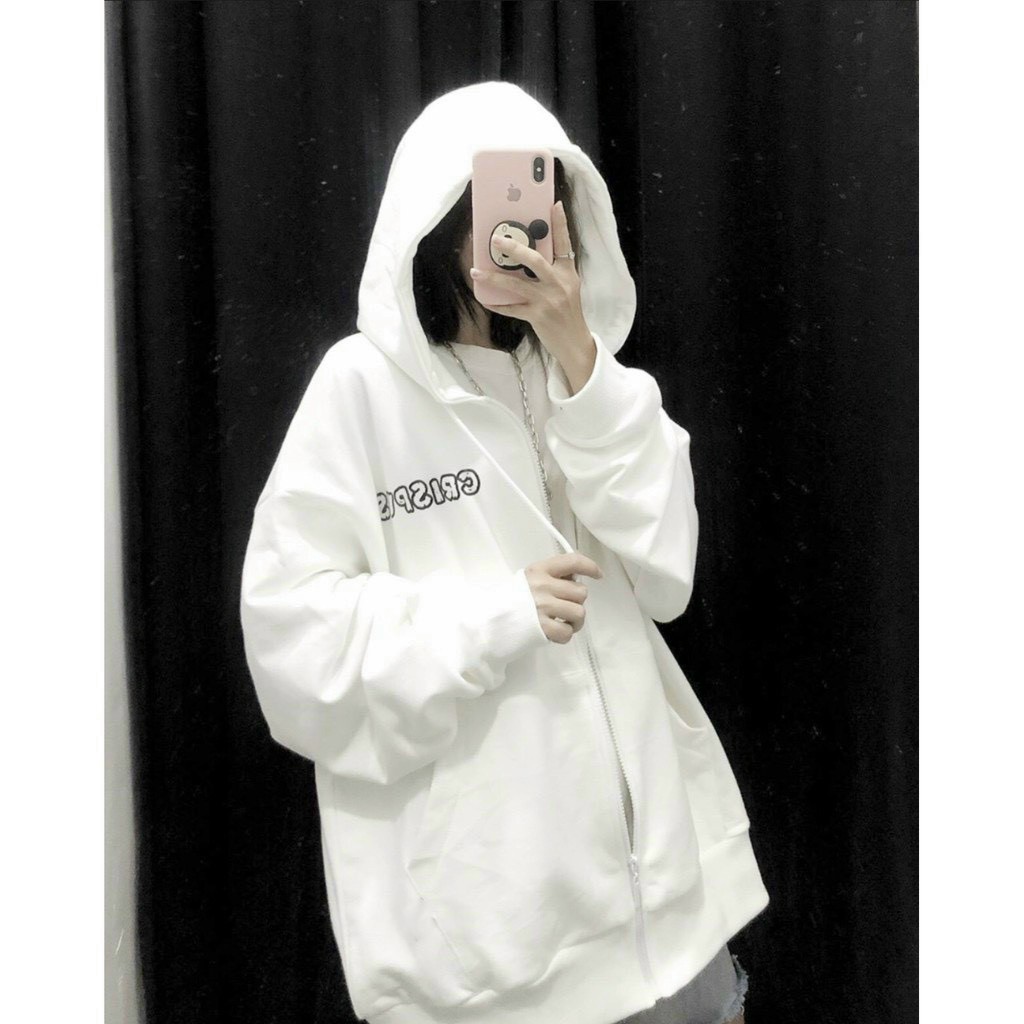 Áo Khoác Nỉ Ngoại Dày Mịn Chữ CRISPUS R - - Kiểu Hoodie Có Khóa Kéo Thu Đông - Chống Nắng - THIÊN HÀ SHOP