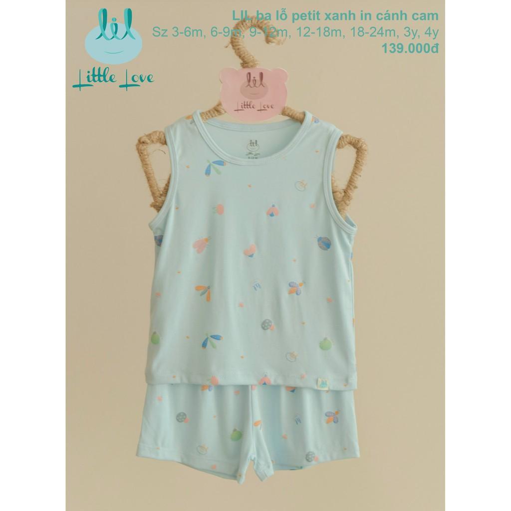 BỘ BA LỖ, BỘ SÁT NÁCH CHO BÉ LITTLE LOVE VẢI PETIT SIÊU MÁT