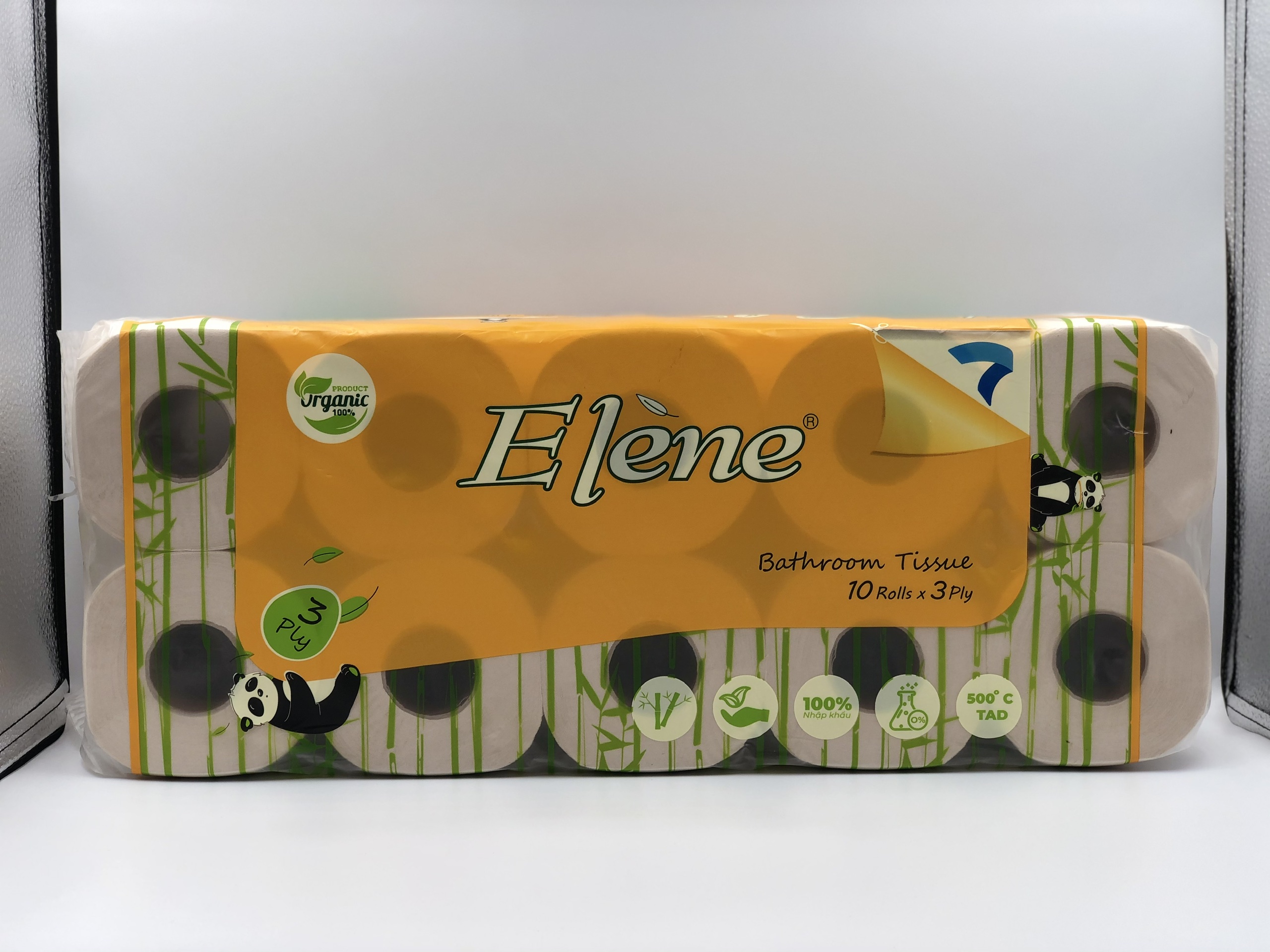 Combo 3 túi giấy vệ sinh Elene tre 10 cuộn 2 lớp