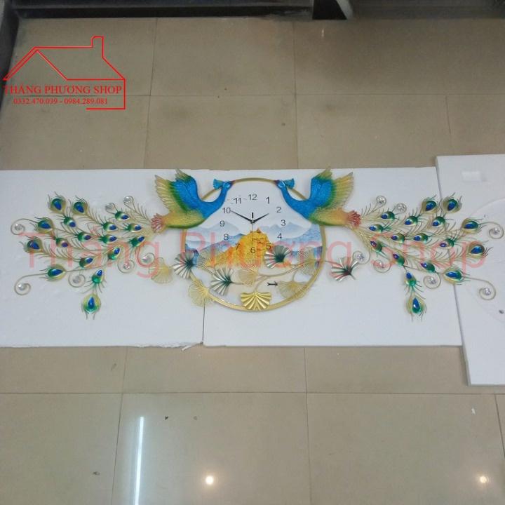 Đồng Hồ Trang Trí Chim Công Uyên Ương TP-078-1