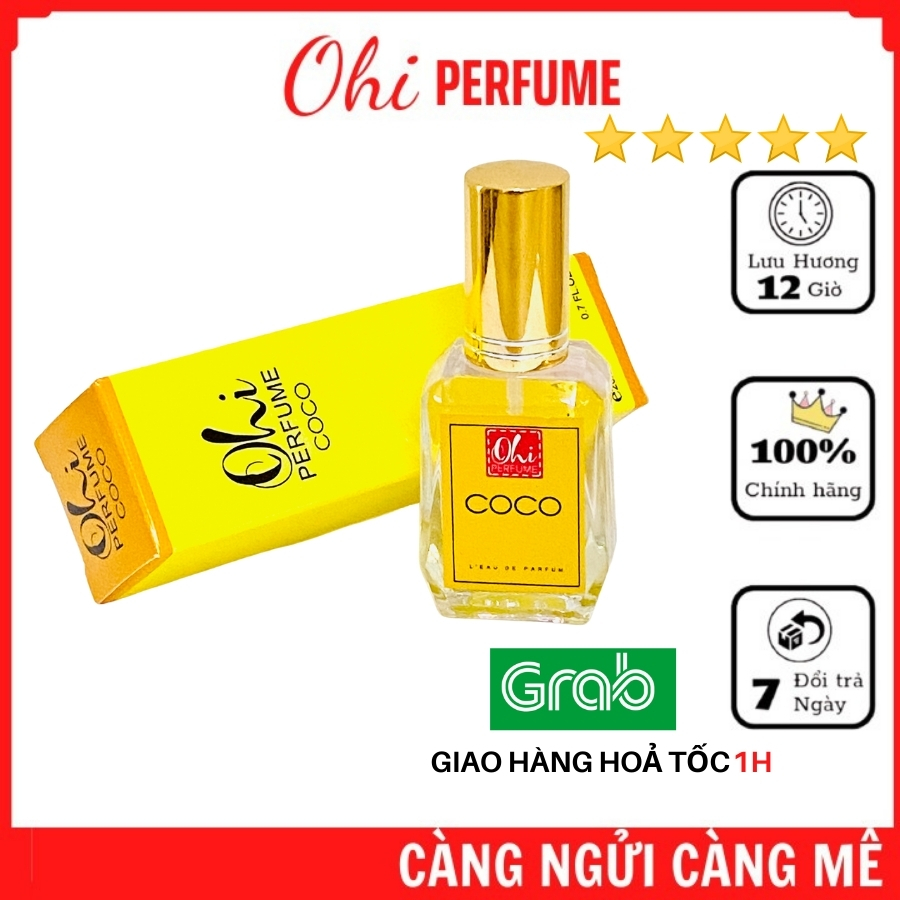 Nước Hoa Ohi 20ml | Hương Thơm Nhẹ - Mùi Hương Lưu Lâu 12H | Phong Cách Nữ Tính Quyến Rũ