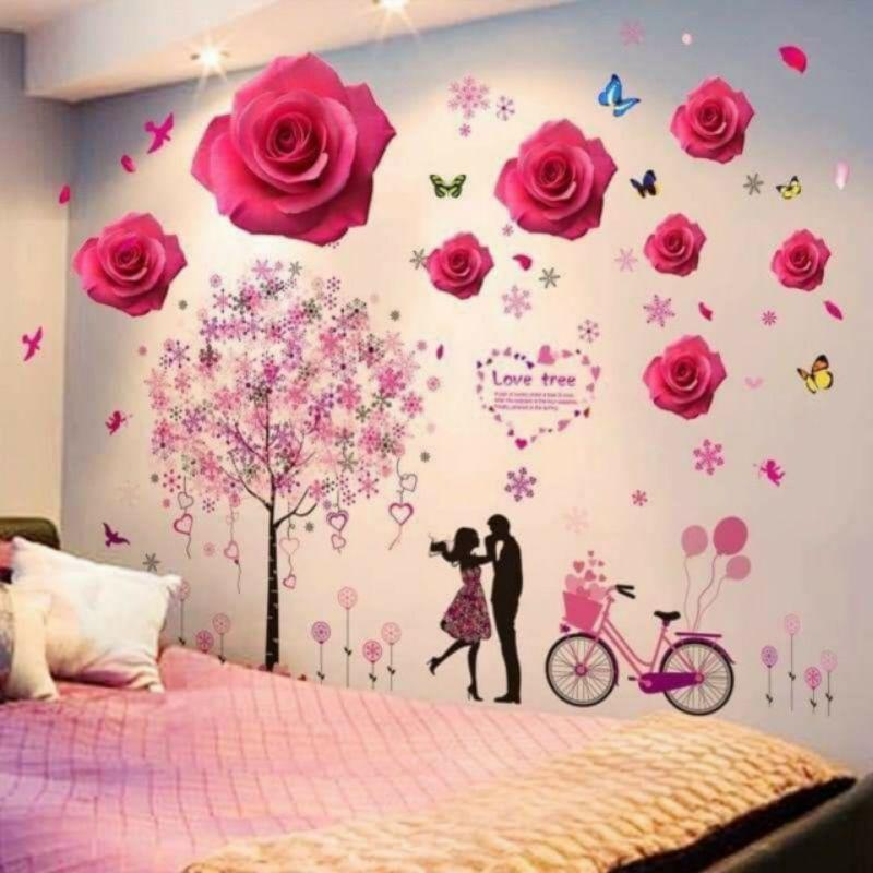 Decal dán tường trang trí phòng ngủ