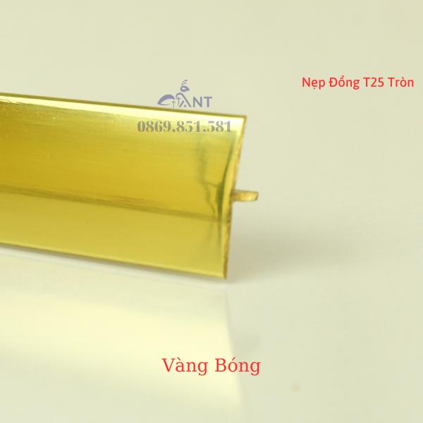 Nẹp Đồng T25 Tròn đủ màu, Nẹp đồng chống trơn, thanh dài 4m HỖ TRỢ CẮT THEO KÍCH THƯỚC