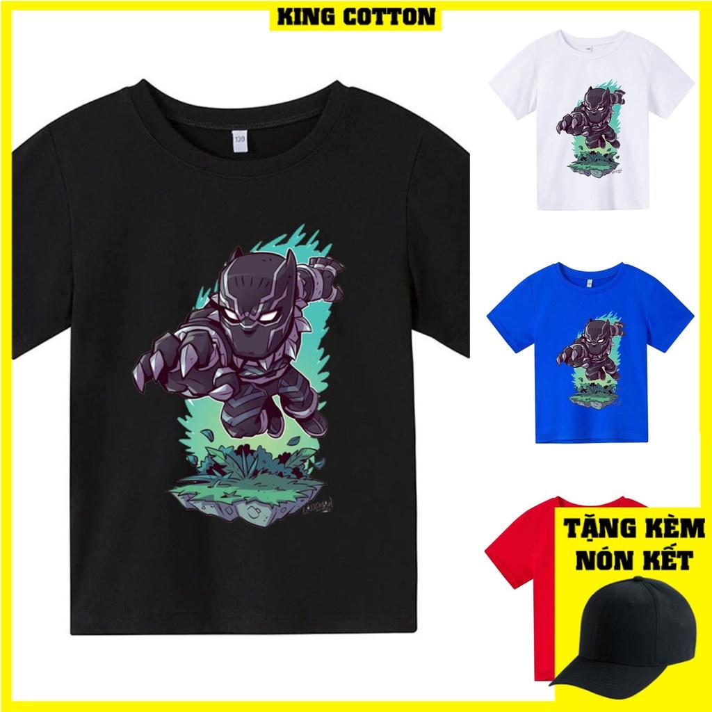 Áo thun trẻ em BLACK PANTHER CHIBI, 4 màu, có size người lớn, Anam Store