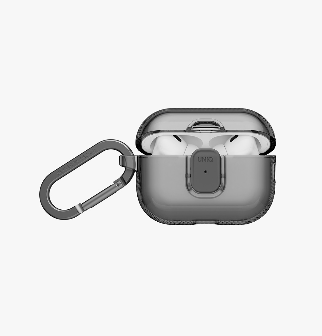 Ốp Bảo Vệ UNIQ GLASE PRO Cho Airpods Pro 3 Tinh Tế Giữ Vẻ Đẹp Thiết Bị Tinh Tế Khóa Cài Chắc Chắn Tặng Kèm Móc Nhôm Hàng Chính Hãng