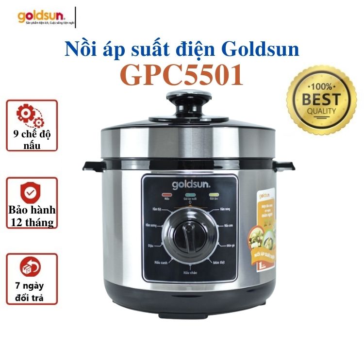 Nồi Áp Suất Điện Đa Năng Goldsun GPC5501 Dung Tích