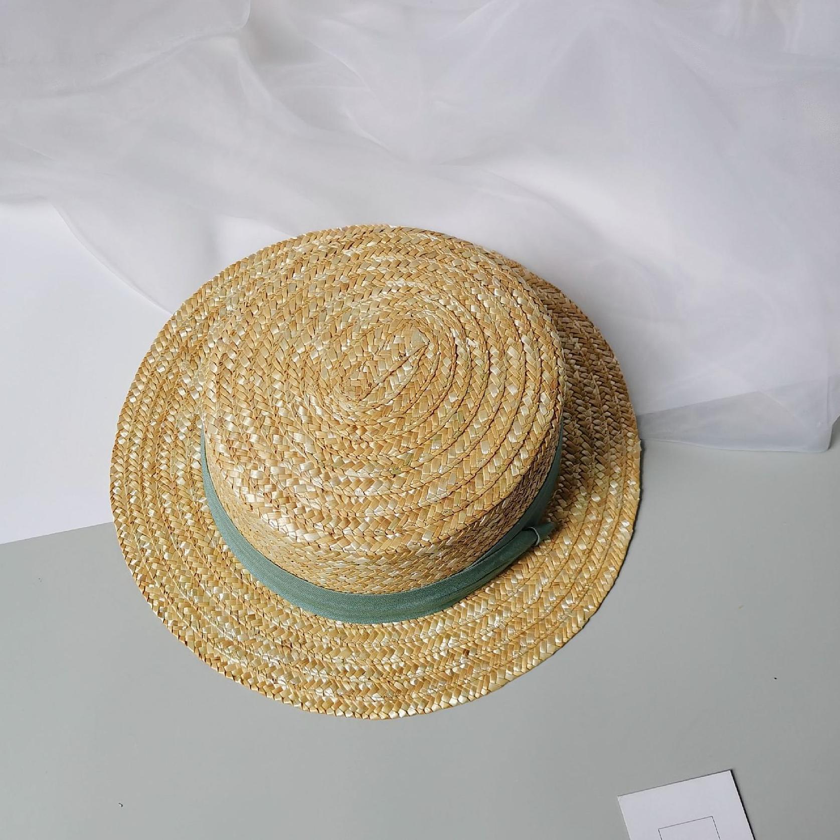 Trẻ Em Mũ Lưỡi Trai Trẻ Em Lúa Mì Boater Đầu Dẹt Mùa Hè Mùa Xuân Bé Trai Và Bé Gái Du Lịch Ngoài Trời Thời Trang Sunhat