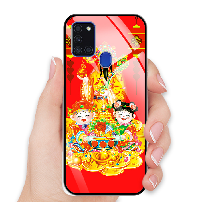 Ốp Lưng Kính Cường Lực Cho Điện Thoại SAMSUNG GALAXY A21S - 0118 THANTAI06 - Hàng Chính Hãng