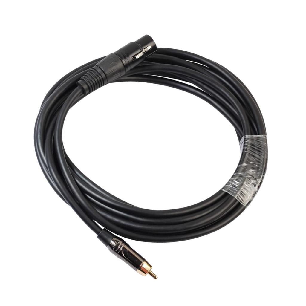 RCA Male to XLR Female Audio Cable Microphone Adapter Wire