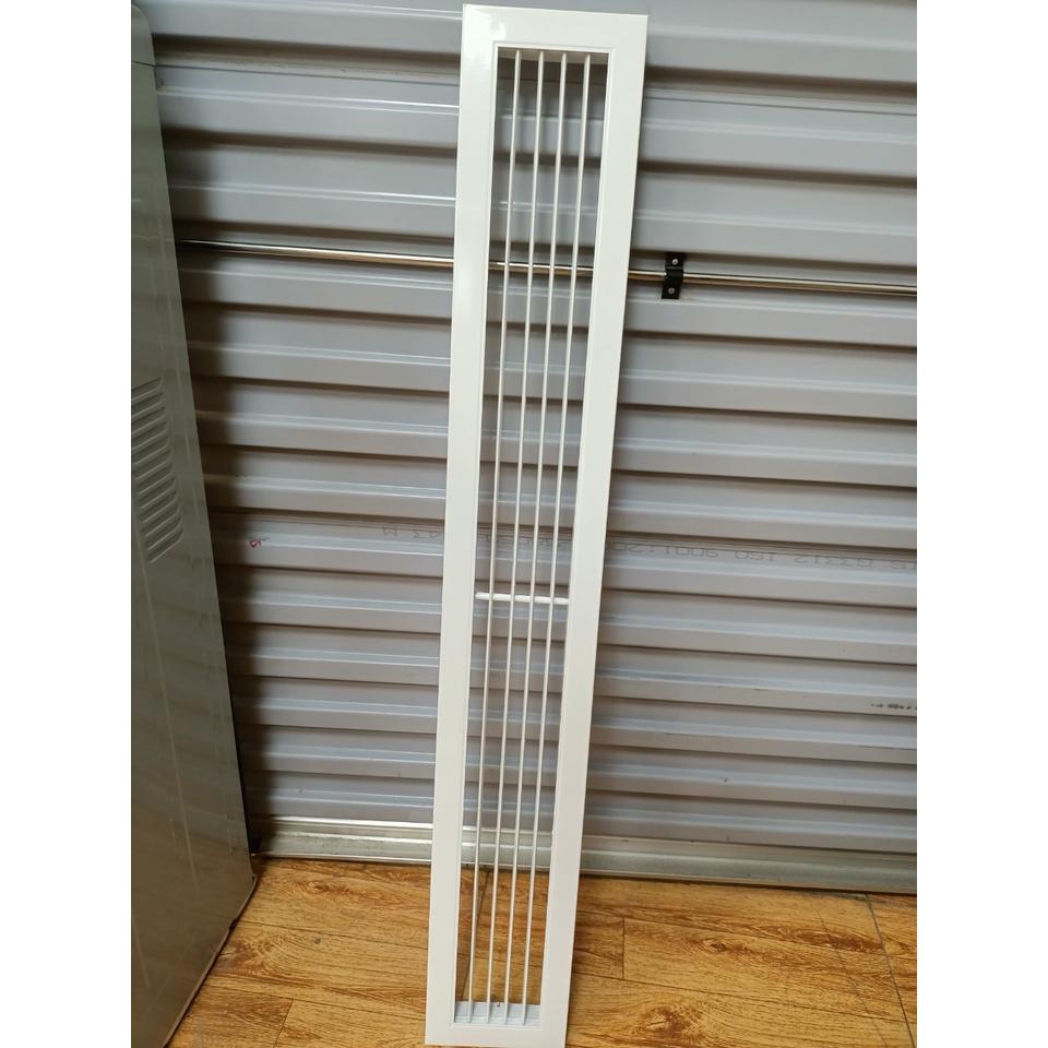 Cửa gió nan bầu dục 1000x 150mm cửa gió hồi điều hòa âm trần, cửa gió nhôm