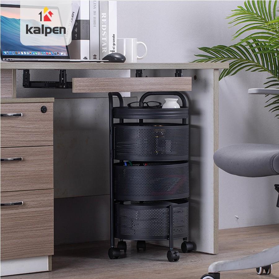 KỆ XOAY TRÒN Đựng Rau Củ Đồ Dùng Đa Năng Thông Minh 3 Tầng 4 Tầng 5 Tầng Kalpen, RHQM