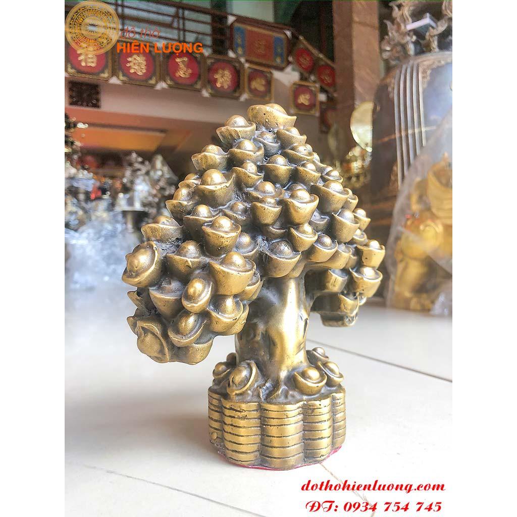 Cây Kim Tiền Bằng Đồng Cỡ To DxRxC: 20x8x18cm