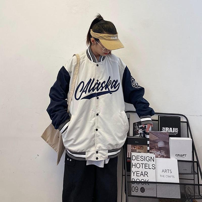 Áo bomber jacket dù 2 lớp khoác nam nữ unisex gió cúc bấm form rộng local brand ulzzang phong cách hàn quốc đep ALASKA