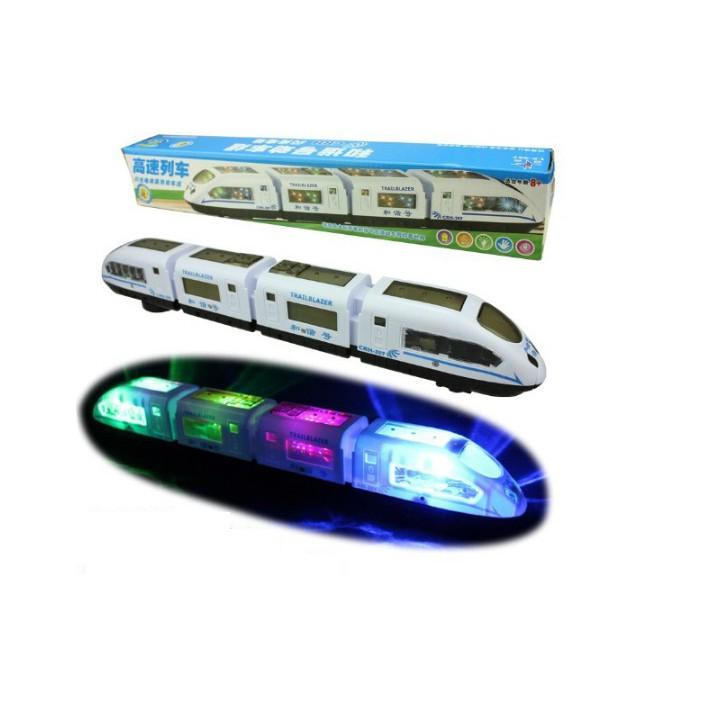 Mô Hình Tàu Điện Cao Tốc 2 Đầu Harmony Train Electric Phát Sáng , Phát Nhạc