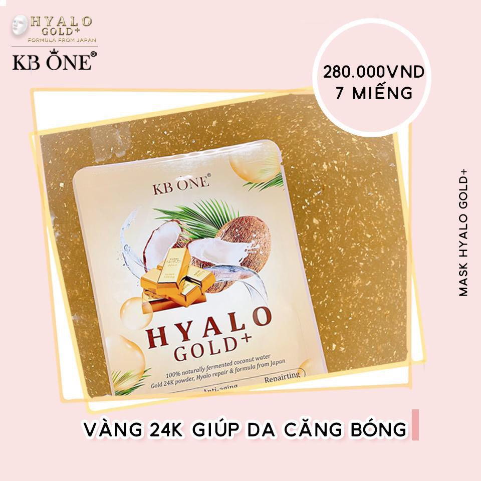 Mặt nạ dừa tươi HYALO KBONE ( Hộp 7 Miếng )