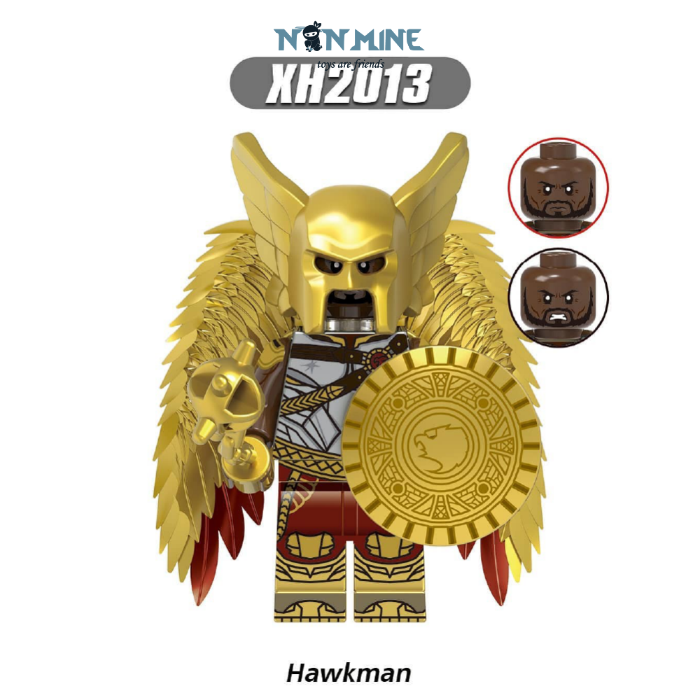 Minifigures Lắp Ráp Black Adam Hawkman Phim Siêu Anh Hùng DC X0349