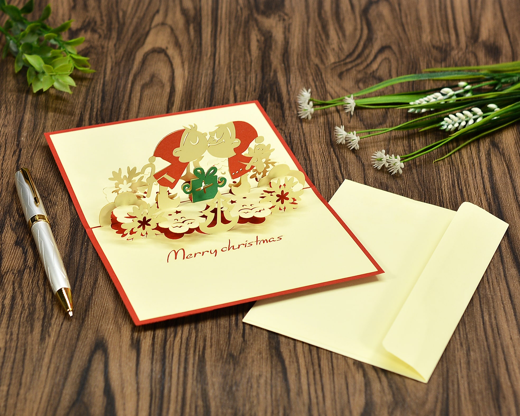 Thiệp nổi 3D handmade Baby
Merry Christmas size 10x15cm CN100