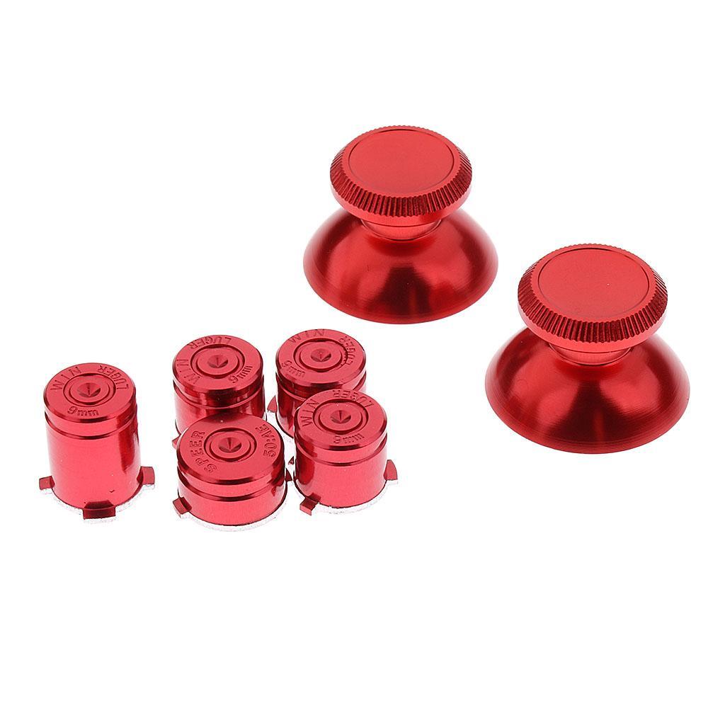 Joystick Replacement Buttons Thumb Caps & ABXY & Guide Mod Kit for Xbox One