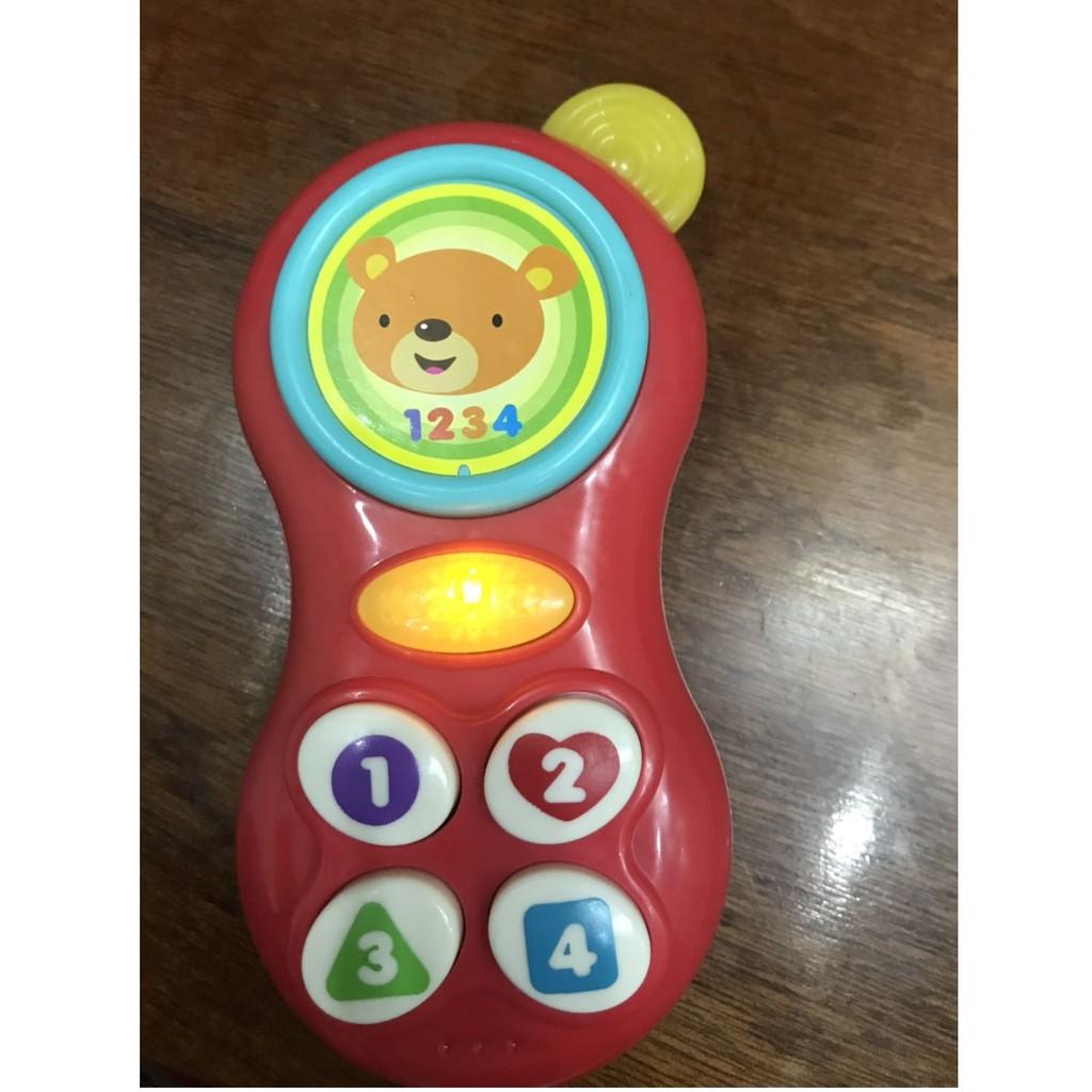 Đồ chơi Điện thoại phát nhạc vui nhộn học số cho bé gặm nướu Winfun 0638 BPA FREE