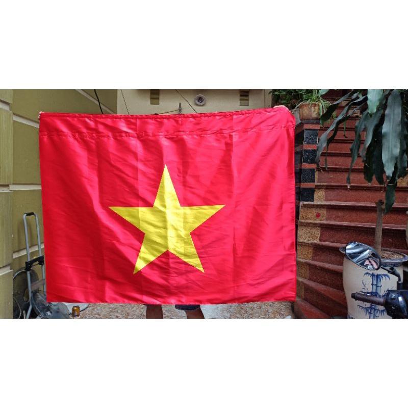 Quốc kỳ Việt Nam 1x1,5m in chuyển nhiệt may theo yêu cầu