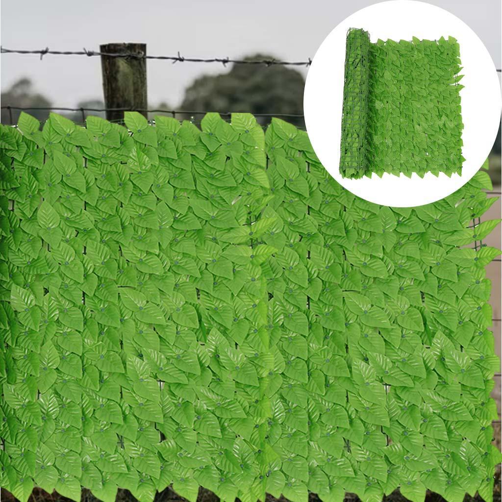 Patio 19.69''x118.11'' inches Faux Leaf Privacy Fence Screen Artificial Leaf Vine Climbing Gardening Outdoor Backyard Decoration Fence Cover