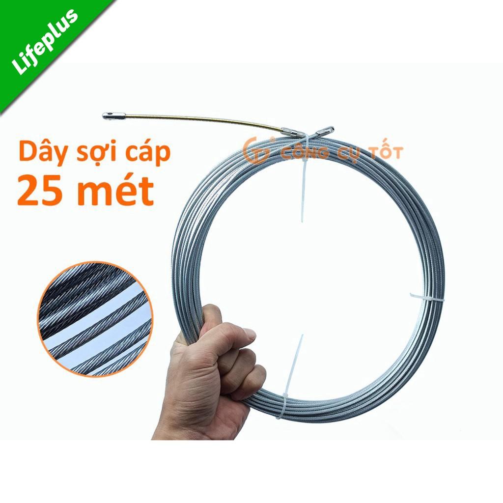 Dây mồi luồn ống sợi cáp trần 25m